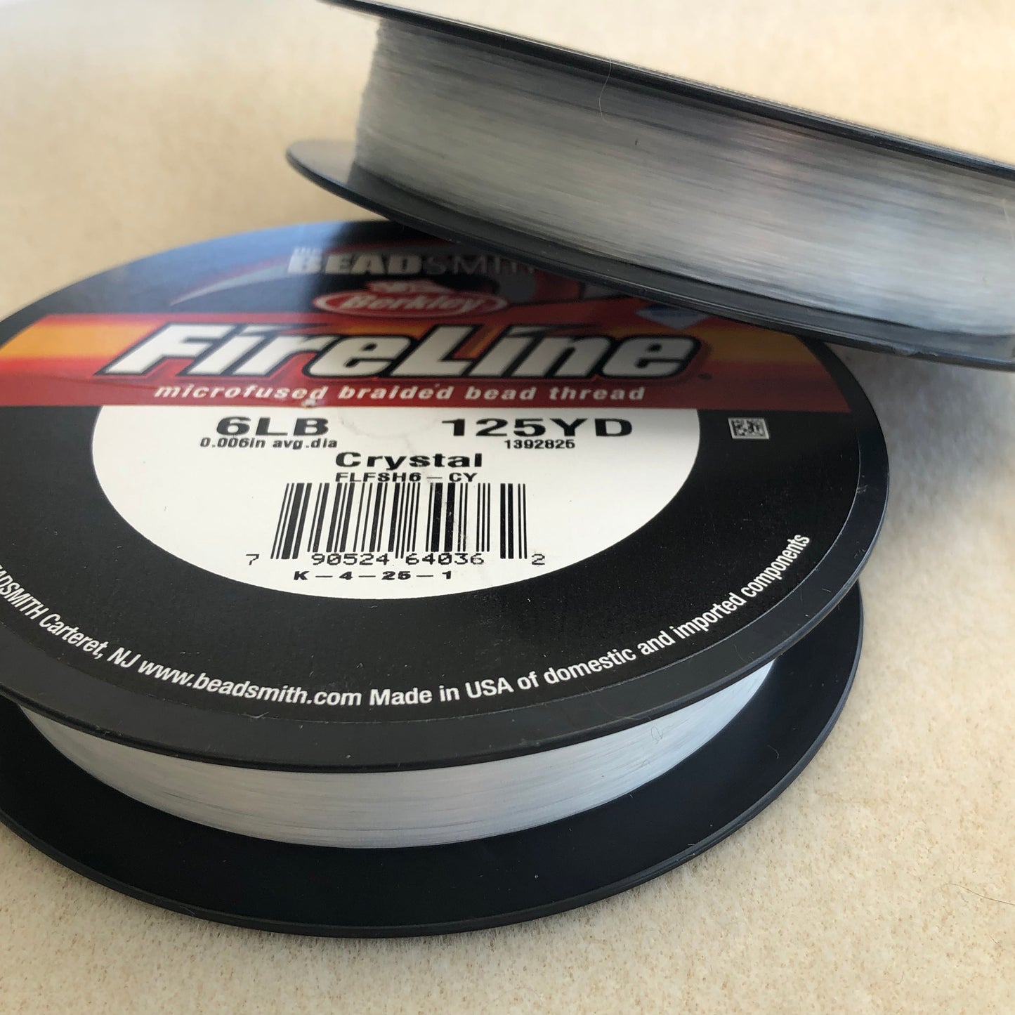 6 lb Fireline 125 yards - Crystal