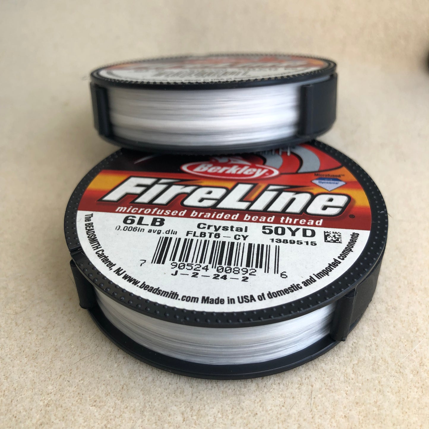 6 lb Fireline 50 yards - Crystal