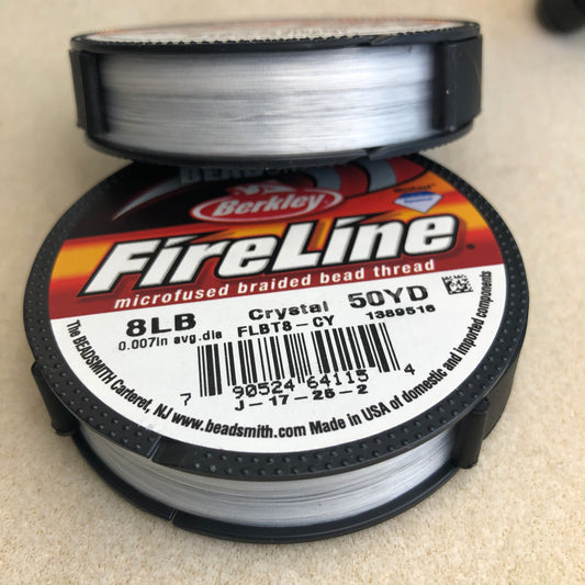 8 lb Fireline 50 yards - Crystal