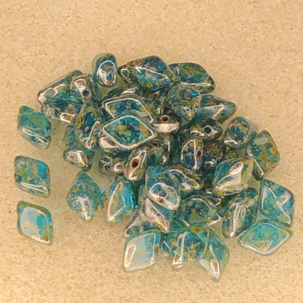 8x5mm Gemduo - Aqua Rembrandt