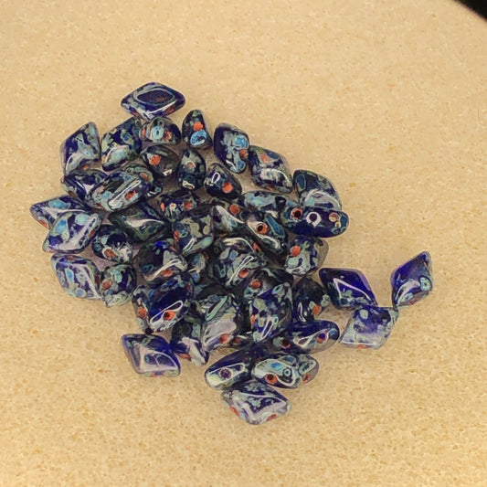 8x5mm Gemduo - Cobalt - Picasso