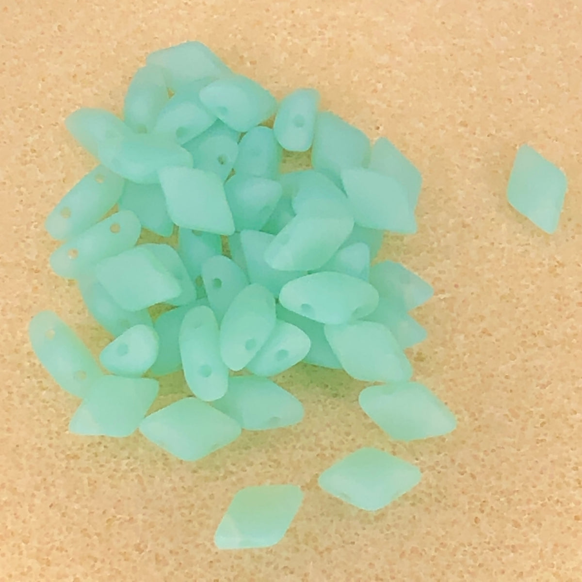 8x5mm Gemduo - Matte Green Aqua Opal