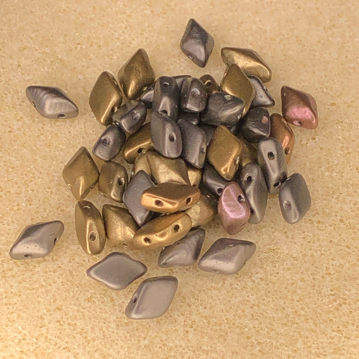 8x5mm Gemduo - Matte Metallic Leather