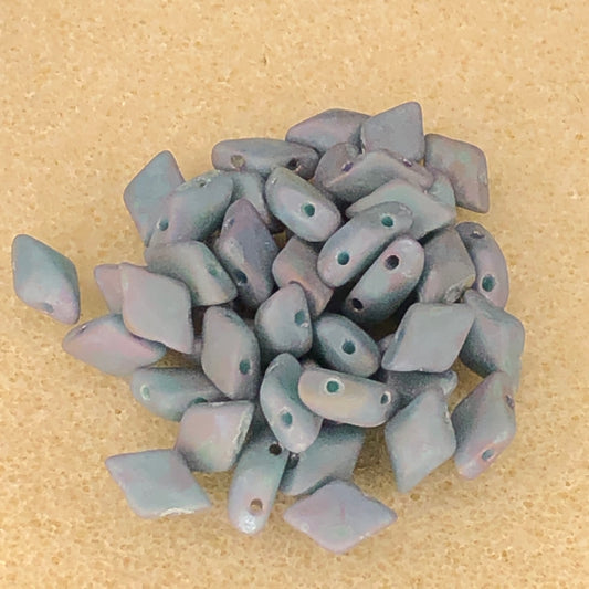 8x5mm Gemduo - Matte Turquoise Green Nebula