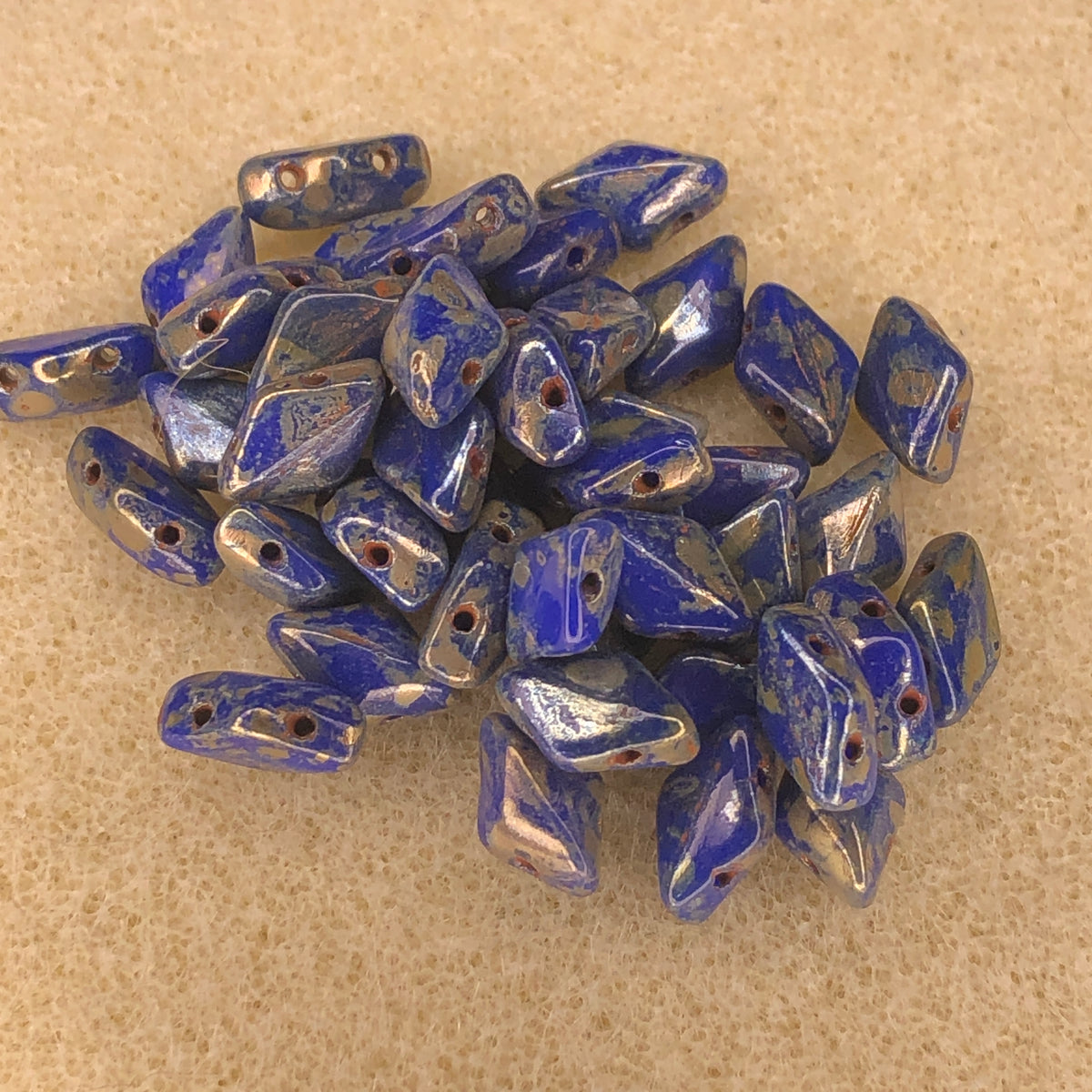 8x5mm GemDuo - Op Blue Rembrandt