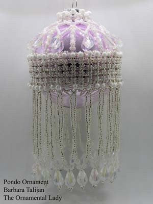 Pondo Beaded Christmas Ornament Cover Pattern