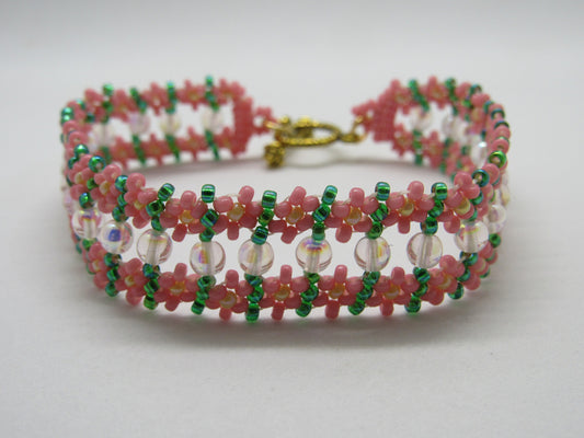 Blossom Byways Beaded Bracelet Pattern Tutorial