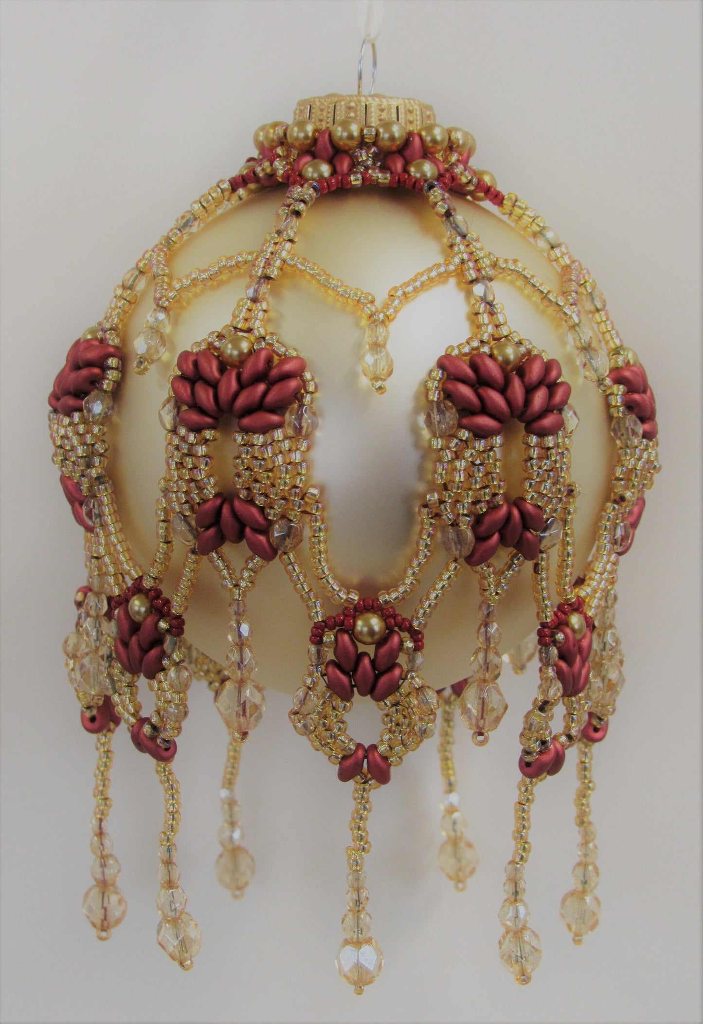 Kotinos Beaded Christmas Ornament Cover Pattern Tutorial