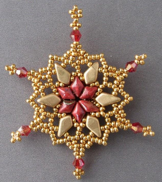 Jessica Beaded Snowflake Pattern Tutorial