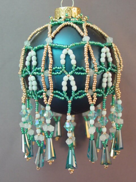 Riparius Beaded Christmas Ornament Cover Pattern