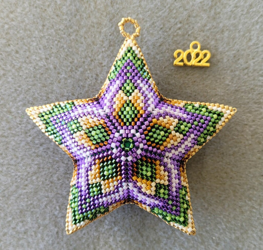 Crown Royal 3D Puffy Peyote Star