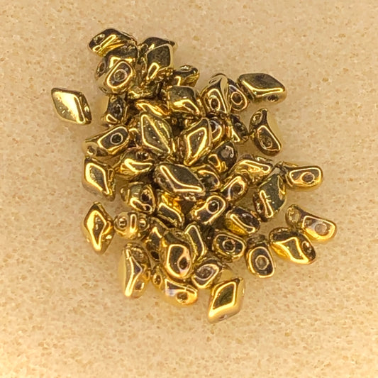 6x4mm Mini GemDuo - Crystal Full Amber
