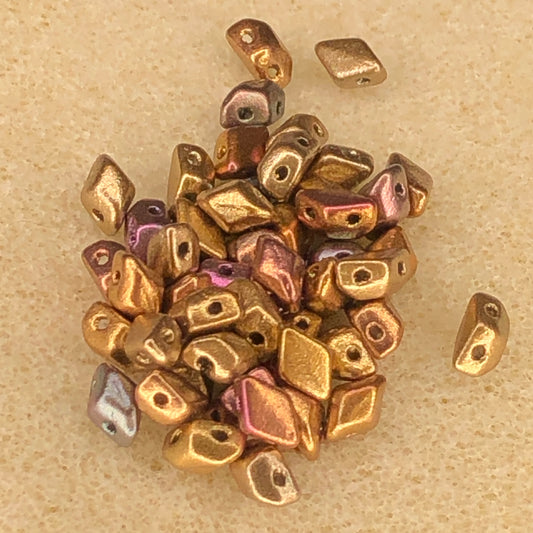 6x4mm Mini GemDuo - Crystal Violet Rainbow