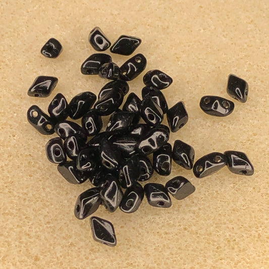 6x4mm Mini GemDuo - Jet