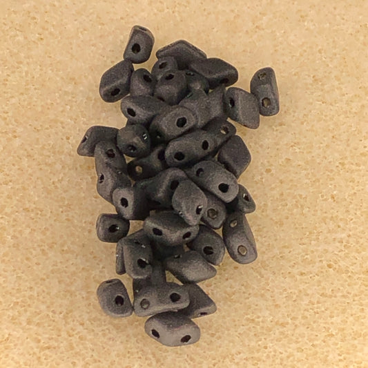 6x4mm Mini GemDuo - Matte Jet