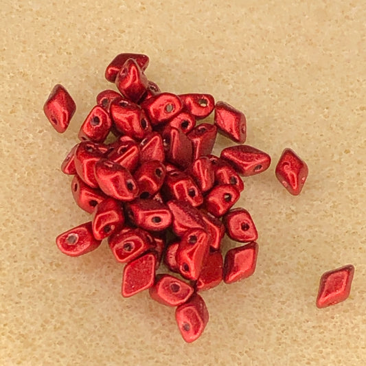 6x4mm Mini GemDuo - Metalust Lipstick Red