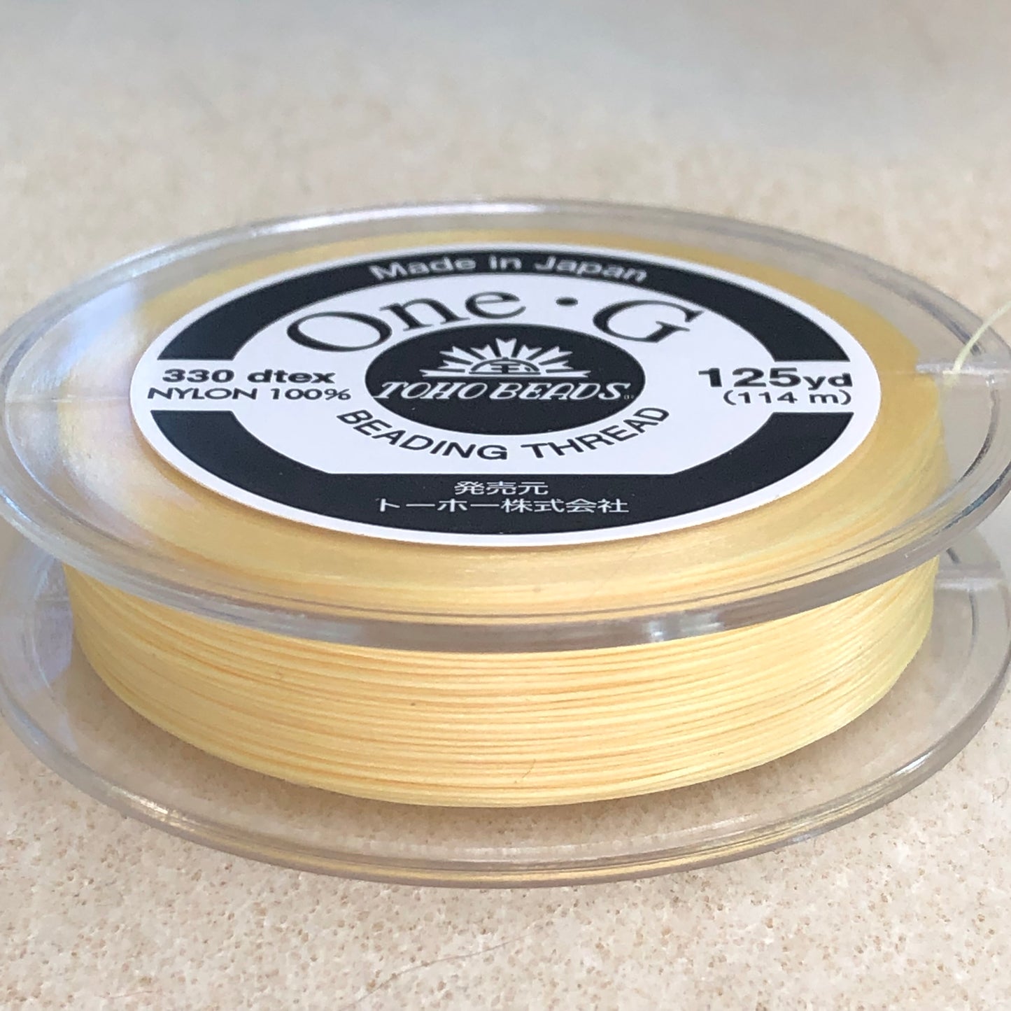 One-G Thread 125 yards-Light Yellow
