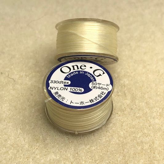 One-G Thread 50 yards-Cream
