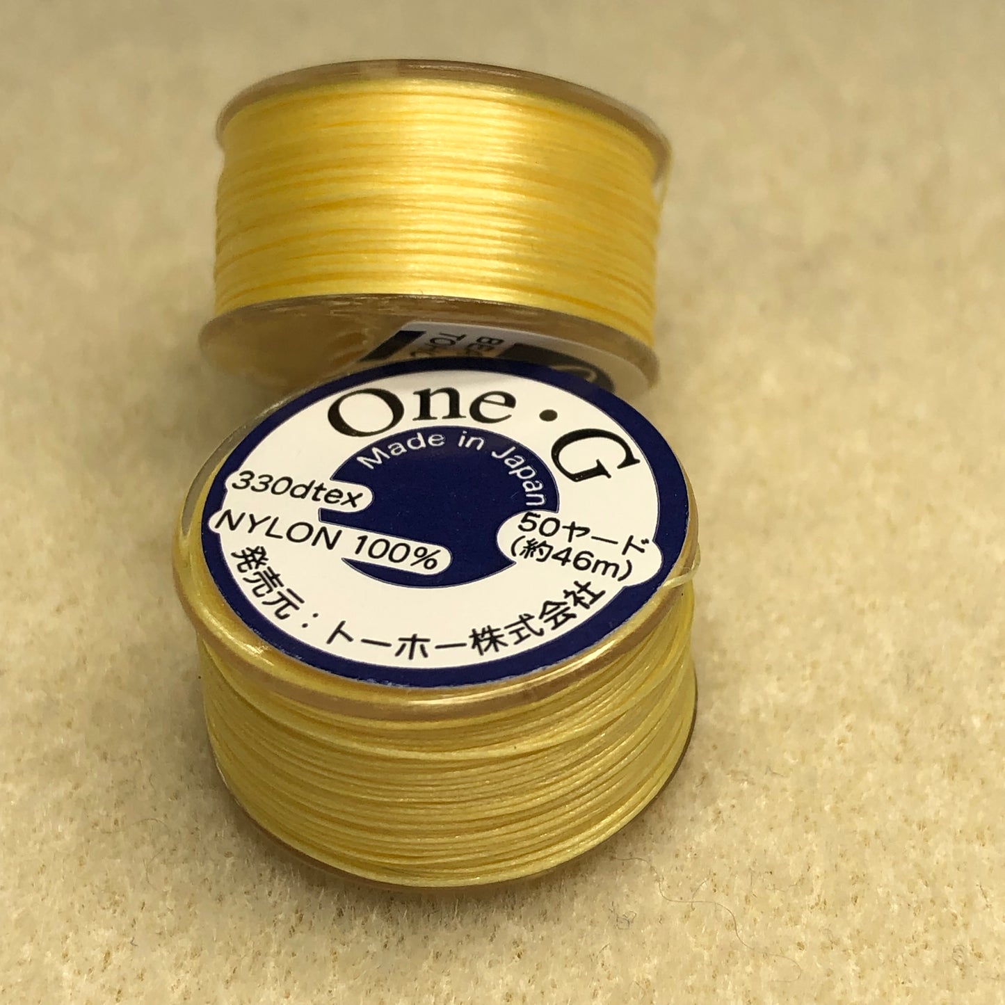 One-G Thread 50 yards-Light Yellow