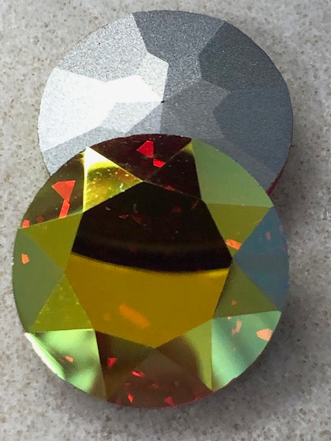 Peridot AB - 27mm Rivoli Crystal