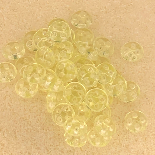6mm CzechMates Quadralentils - Jonquil