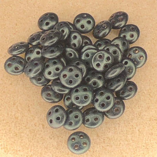 6mm CzechMates Quadralentils - Met Suede - Dark Forest