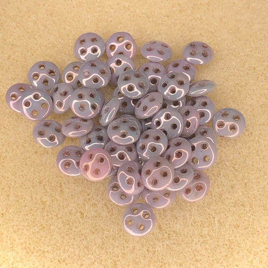 6mm CzechMates Quadralentils - Op Amethyst Luster