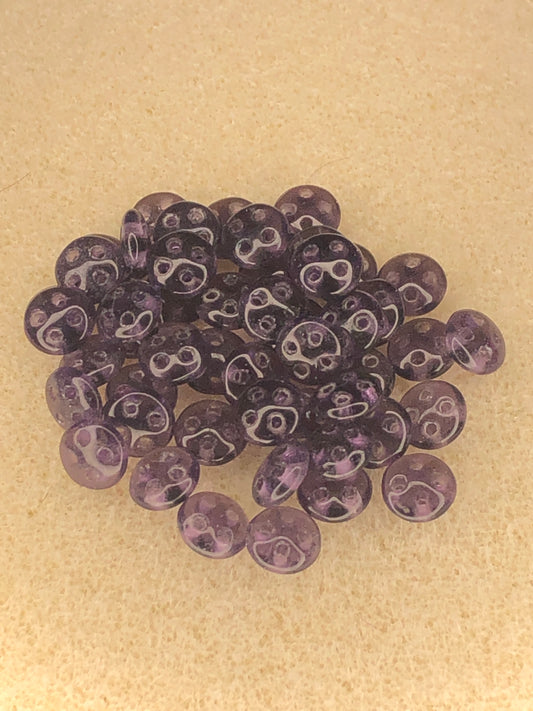 6mm CzechMates Quadralentils - Tanzanite