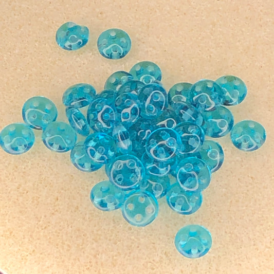 6mm CzechMates Quadralentils - Teal
