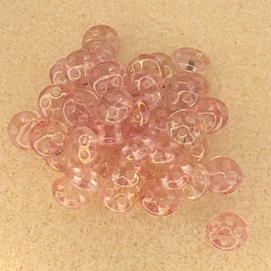 6mm CzechMates Quadralentils - Tr Topaz/Pink Luster