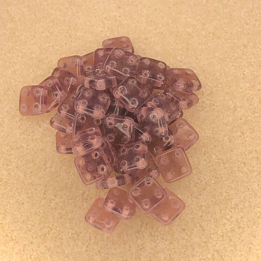 6mm CzechMates Quadratile - Medium Amethyst