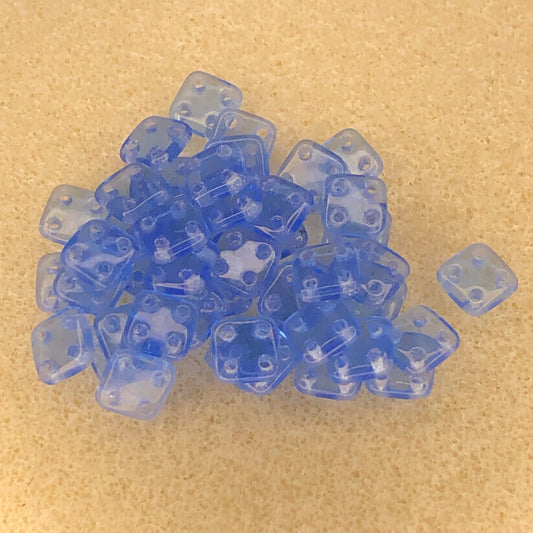 6mm CzechMates Quadratile - Sapphire