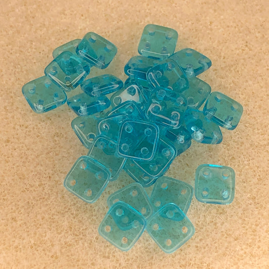 6mm CzechMates Quadratile - Teal