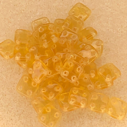 6mm CzechMates Quadratile - Topaz
