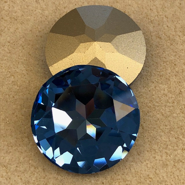 Sapphire - 27mm Rivoli Crystal