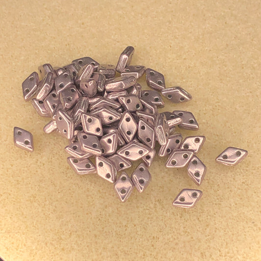 6.5x4mm CzechMates Diamond - Saturated Metallic Almost Mauve