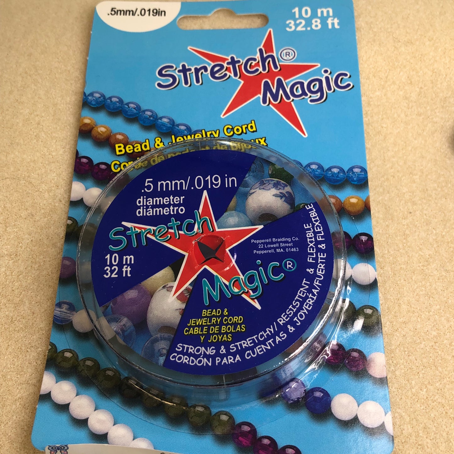 10 meter .5mm Stretch Magic Cord-Black