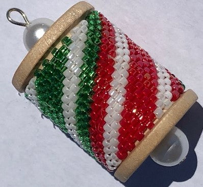 Striped Candy Canes Spool Ornament Kit
