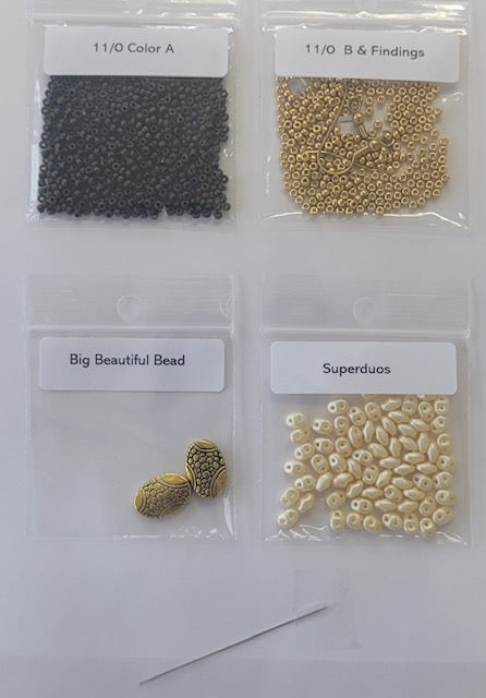 SuperDuo Sunburst Earrings Kit