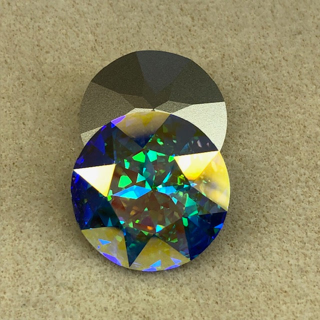 Crystal AB - Swarovski 1201 27mm Fancy Crown Stone
