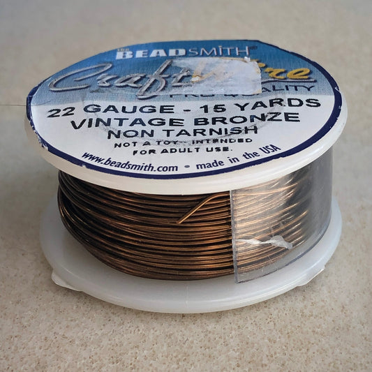 22 gauge 15 yd  Wire - Vintage Bronze