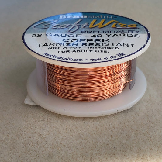 28 gauge 40 yd  Wire - Copper - tarnish resistant