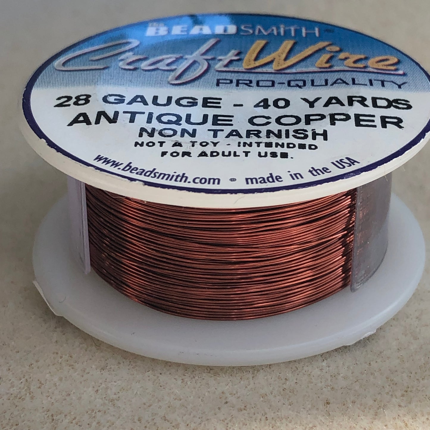 28 gauge 40 yd  Wire - Antique Copper - non tarnish