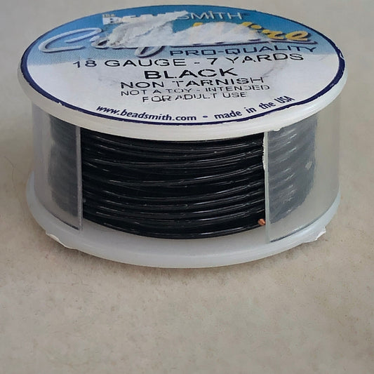 18 gauge 7 yd  Wire - Black - non tarnish