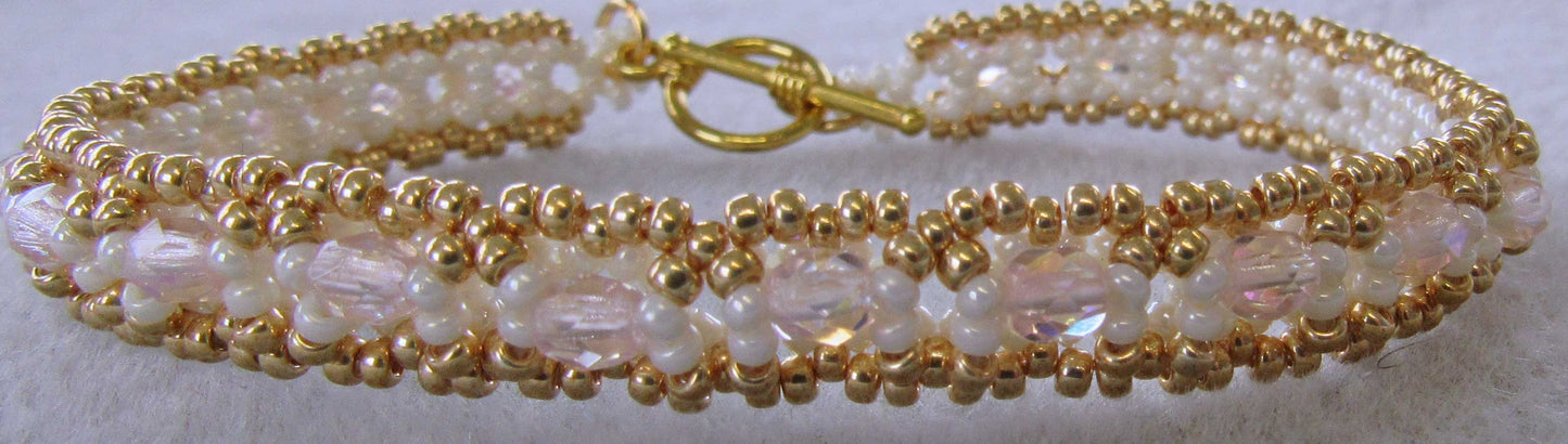 Wristlet Beaded Bracelet Tutorial Pattern